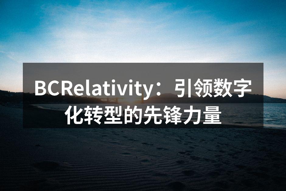 BCRelativity：引领数字化转型的先锋力量